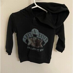 Guns N’ Roses Rock Band Baby Hooded Sweatshirt, Size 6-9 months